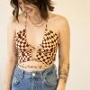 Cotton Candy Too Well Checkered Crop Top Featured