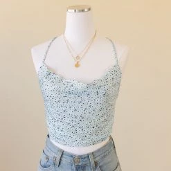 Miss Love Say So Floral Crop Top Tops