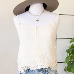 Final Touch A Delight Cami Lace Top Featured