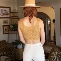 Dreamers Winding Down Crochet Crop Top Featured