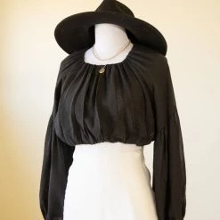 Emory Park Right Choice Puff Sleeve Crop Top