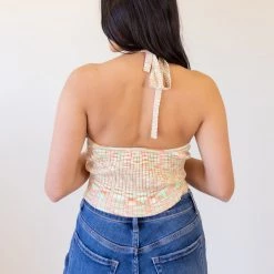 Cotton Candy Wanna Know Halter Crop Top