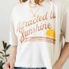 Nectar Clothing Featured Attracted To Sunshine Crop Graphic Tee