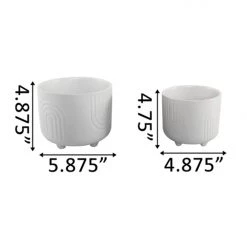 Flora Bunda Inc. Home + Lifestyle Rainbow Ceramic Footed Planter