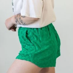 Nectar Clothing Oceans Away Chekered Terry Cloth Shorts