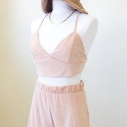 Nectar Clothing Good Mood Terrycloth Crop Top