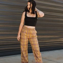 Nectar Clothing New Arrivals Out Loud Plaid Pants