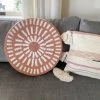 Nectar Clothing Lazy Days Round Embroidered Pillow Home + Lifestyle
