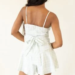 Hyfve Featured Vacation Vibes Plaid Romper