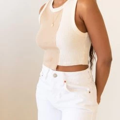 Nectar Clothing Never There Sleeveless Color Block Top Featured