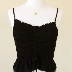 Cotton Candy Tops Unpredictable Smocked Crop Top