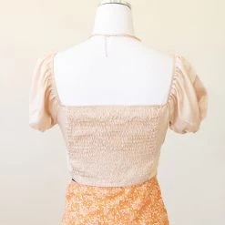 Edit By Nine Be Alone Satin Crop Top