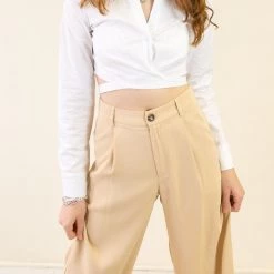 Cotton Candy Bright & Lovely Wrap Crop Top Featured