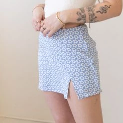 Cotton Candy Featured Makes Sense Floral Mini Skort