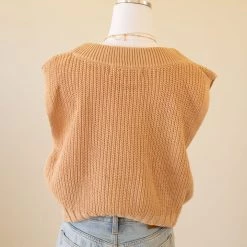 Miss Love Broken Arrows Sleeveless Knit Top Featured