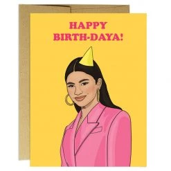 Party Mountian Paper Happy Birth-Daya Birthday Card By Party Mountain Paper Co. Home + Lifestyle