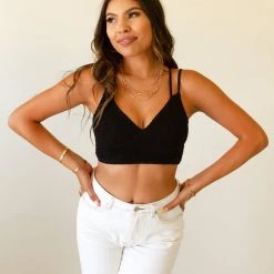 Papermoon Find You Smocked Crop Top Tops