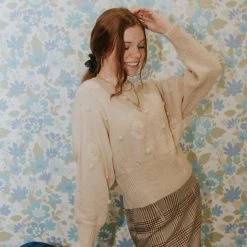 Lush Wild Card Knit Sweater By For Good