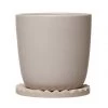 Bloomingville Home + Lifestyle Stoneware Planter & Saucer