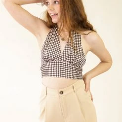 Cotton Candy Just Say Halter Crop Top Featured