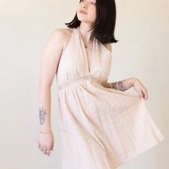 Final Touch Unexpected Halter Dress