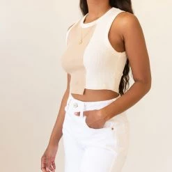 Nectar Clothing Never There Sleeveless Color Block Top Featured