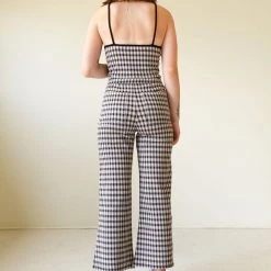 Miss Love Get Together Plaid Knit Top