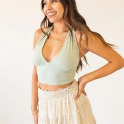 Papermoon Tops Lost Stars Halter Crop Top