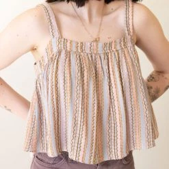 Final Touch Featured You're Mine Striped Crop Top