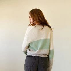 Dreamers Like Before Color Block Sweater
