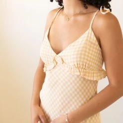 Audrey All You Checkered Cami Dress