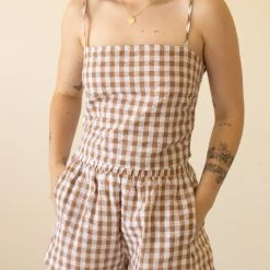 Miss Love Featured Everlasting Plaid Crop Top