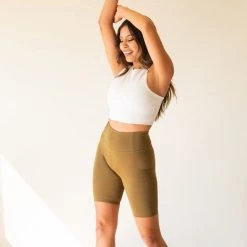 High-Rise Seamless Biker Shorts By Girlfriend Collective Featured