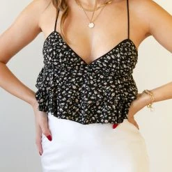 Dress Forum Heartland Floral Cami Crop Top Featured