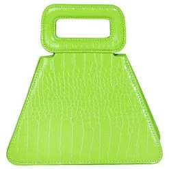 Fame Accessories Faux Leather Triangle Purse