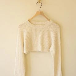 Dreamers Broken Heart Crop Sweater