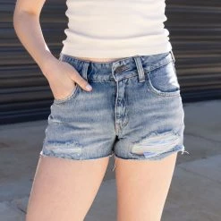 Featured Harri Distressed Denim Shorts By BDG
