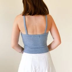 Miss Love Keep Wondering Criss Cross Cami Top Featured