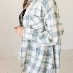 Nectar Clothing Playing Games Plaid Button Down Top