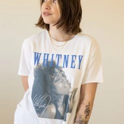 Whitney Houston Graphic Tee By Junk Food Clothing Featured