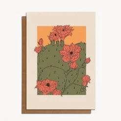 Cait + Co Home + Lifestyle Cactus Flower Greeting Card