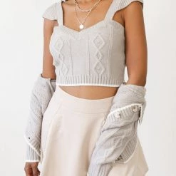 Promesa Shifting Gears Knit Crop Top Tops