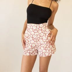 For Good Sit There Floral Shorts Featured