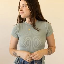 Audrey Tops Look Beyond Ribbed Bodysuit