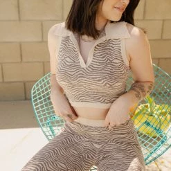 Shine Brighter Knit Crop Top By For Good Featured