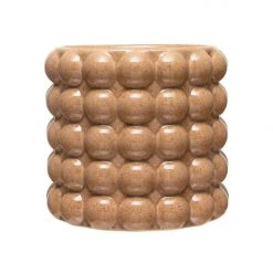 Bloomingville Home + Lifestyle Embossed Stoneware Planter