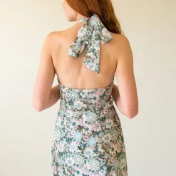 Cotton Candy Your Demeanor Floral Halter Dress