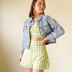 Papermoon Featured Treat Myself Plaid Romper