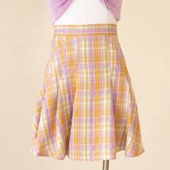 For Good Tempt Me Plaid Mini Skirt Featured