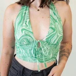 Nectar Clothing Believe Me Swirl Halter Top Featured